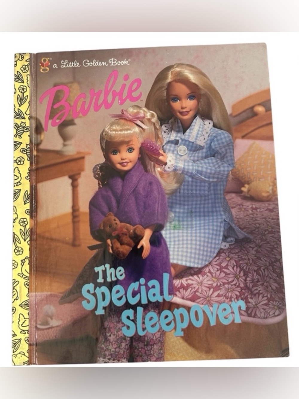 🎉6/$20 1999 ‘A SPECIAL SLEEPOVER’ VINTAGE BARBIE LITTLE GOLDEN BOOK COLLECTIBLE